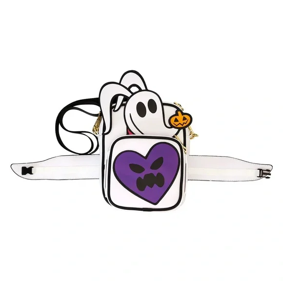 LOUNGEFLY DISNEY THE NIGHTMARE BEFORE CHRISTMAS ZERO CROSSBUDDIES BAG - Picture 10 of 10